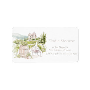 Provence Elegante Adressaufkleber