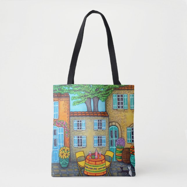 Provence Erinnerungen Tote Tasche (Vorderseite)