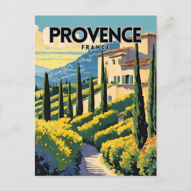 Provence France Postkarte (Vorderseite)