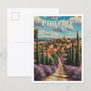 Provence Frankreich Kunst, Dichtung und Musik Postkarte