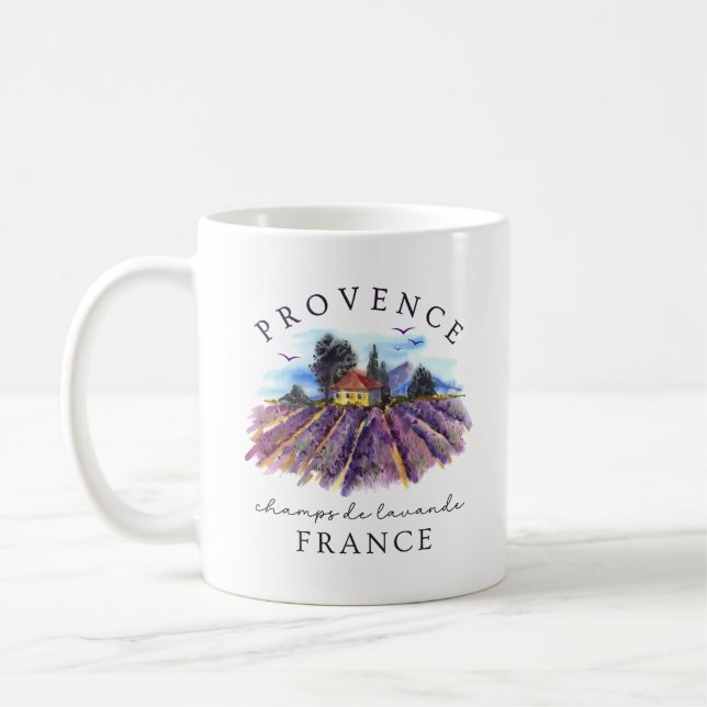 Provence Frankreich – Lavendelfelder Kaffeetasse (Links)