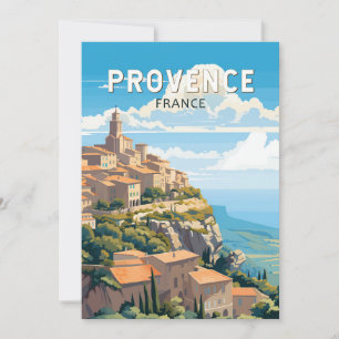 Provence Frankreich Reise Kunst Vintage Einladung