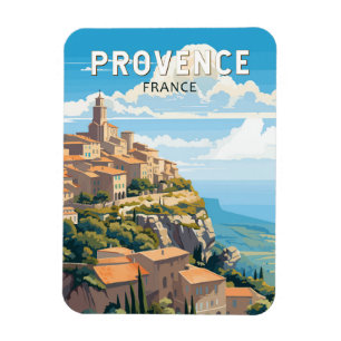Provence Frankreich Reise Kunst Vintage Magnet