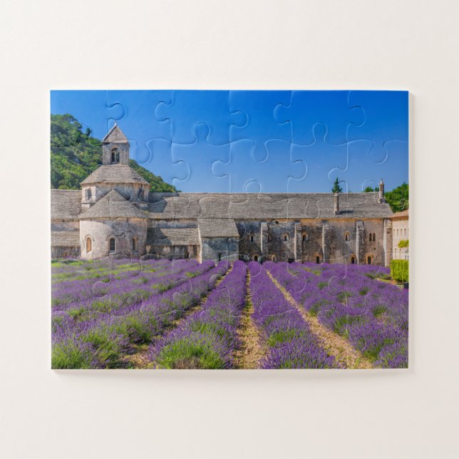 Provence, Frankreich.Senanque Kloster. Puzzle (Horizontal)