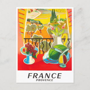 Provence Frankreich Vintage-Reise Postkarte