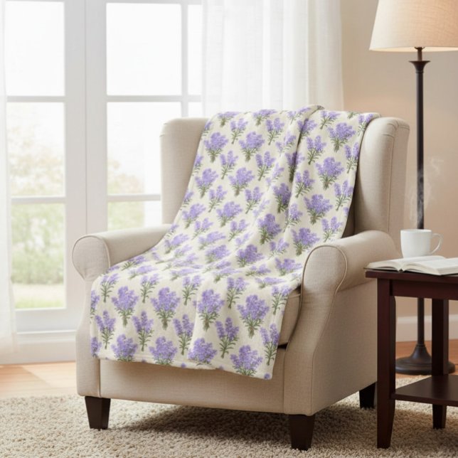 Provence Lavender Bunches Sherpadecke (Von Creator hochgeladen)