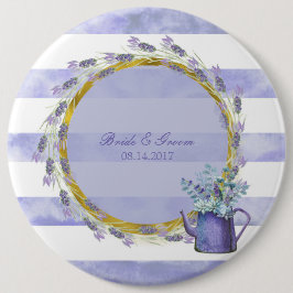Provence Lavender Lila Blume Blumenzehen Button