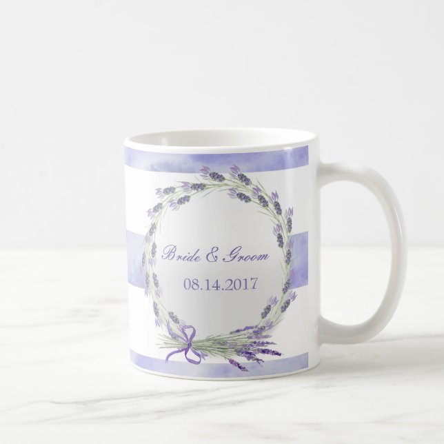 Provence Lavender Lila Blume Blumenzehen Tasse (Rechts)