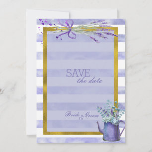 Provence Lavender Lila Blume Save the Date