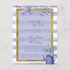 Provence Lavender Lila Blume Save the Date Ankündigungspostkarte