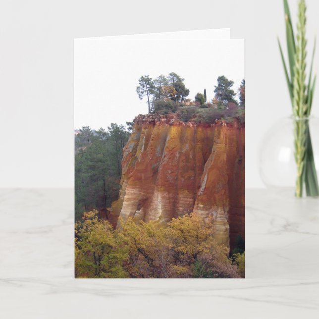 Provence Red Cliffs Card Karte (Vorderseite)