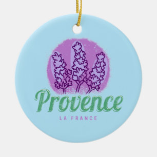 Provence Retro Lavender Französische Riviera Frank Keramik Ornament
