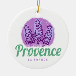 Provence Retro Lavender Französische Riviera Frank Keramik Ornament