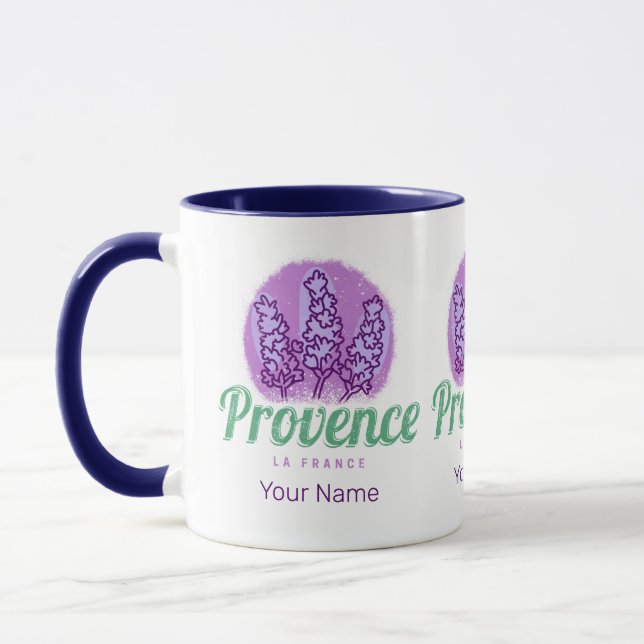 Provence Retro Lavender Französische Riviera Frank Tasse (Links)