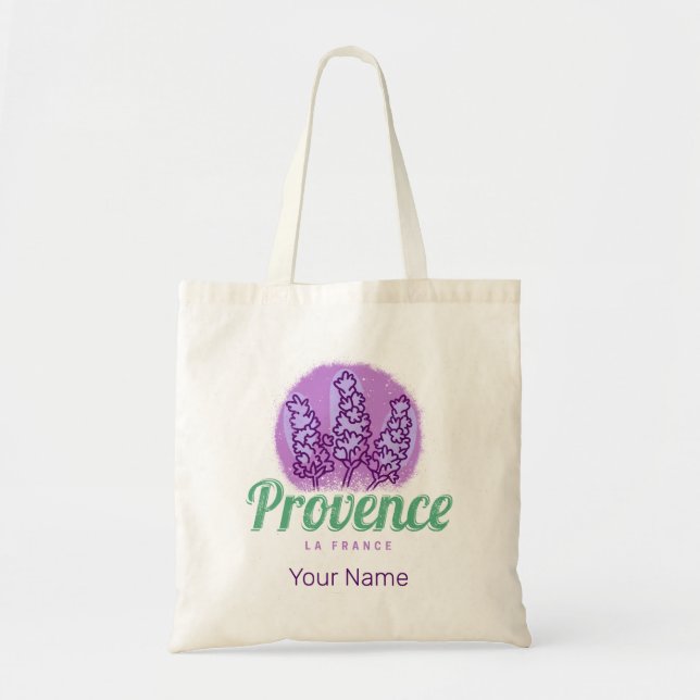 Provence Retro Lavender Französische Riviera Frank Tragetasche (Vorne)