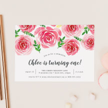 Provence-Rose | Einladung zum ersten Geburtstag