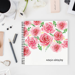 Provence-Rose Personalisiert Notizbuch