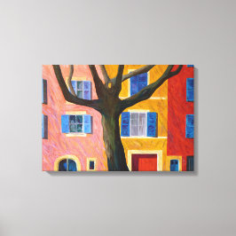 Provence und Platane Leinwanddruck