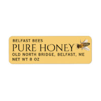 Provence Yellow Rücksendeadresse Honey Label Bee