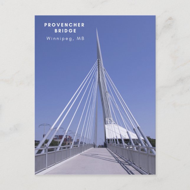 Provencher Bridge Feiertagspostkarte (Vorderseite)