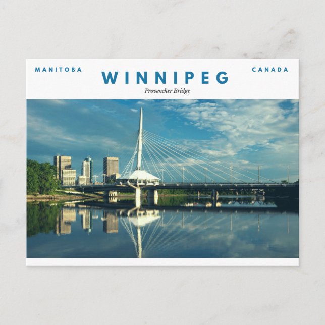 Provencher Bridge Postkarte (Vorderseite)