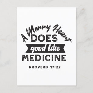 Proverb 17 Bibel Verse Zitat Alternate Design I Postkarte