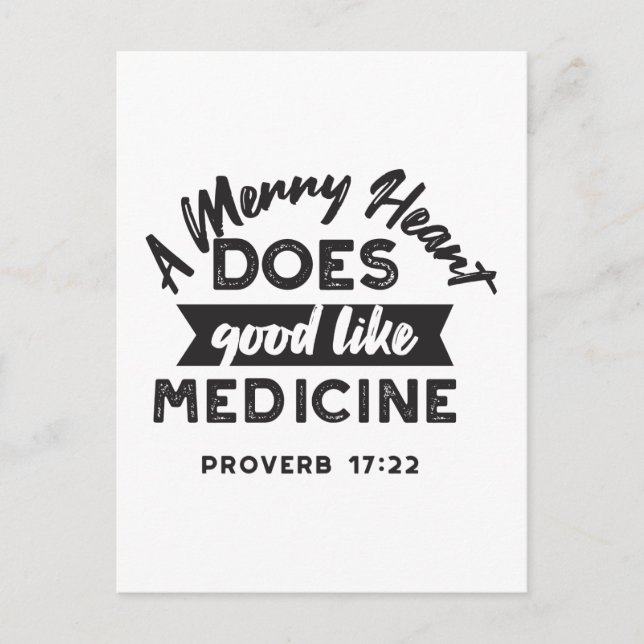 Proverb 17 Bibel Verse Zitat Alternate Design I Postkarte (Vorderseite)