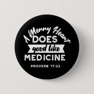 Proverb 17 Bibel Verse Zitat Alternate Design II Button