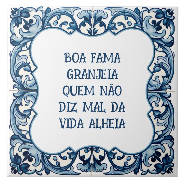 Provérbio português fliese (Vorderseite)
