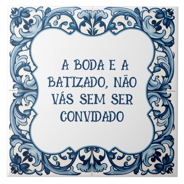 Provérbio português fliese (Vorderseite)