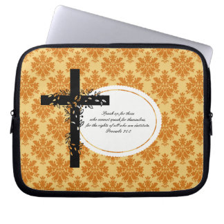 Proverbs 31:8 Notebook- oder Netbook Carrier Sleev Laptopschutzhülle