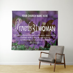 PROVERBS 31 Christliche Frauenkirche Wandteppich