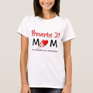 PROVERBS 31 Christliche MUTTER-TÄGLICHE Herzen T-Shirt