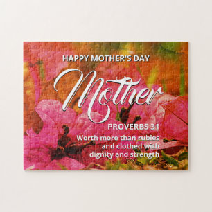 PROVERBS 31 floraler Muttertag Puzzle