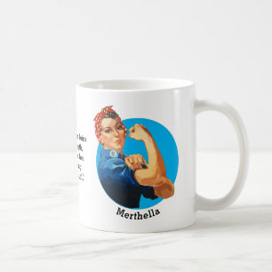 Proverbs 31 ROSIE RIVETER Personalisiert Kaffeetasse