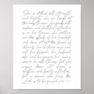 Proverbs 31 Script Poster