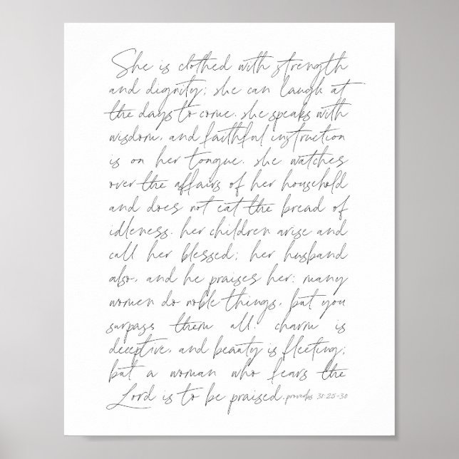 Proverbs 31 Script Poster (Vorne)