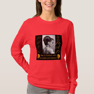 Proverbs 31 T - Shirt Rote LONG-Schnürsenkel