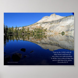 Proverbs 3:5-6 Inspirationsskripte Poster