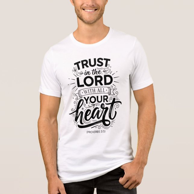 Proverbs 3:5 Tri-Blend shirt (Vorderseite)