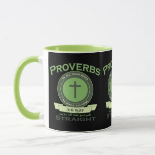 Proverbs 3:6 KJV Bibelverse Zwei-Tone Tasse