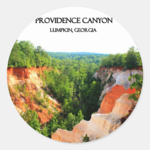 PROVIDENCE CANYON - Lumpkin, Georgien Runder Aufkleber