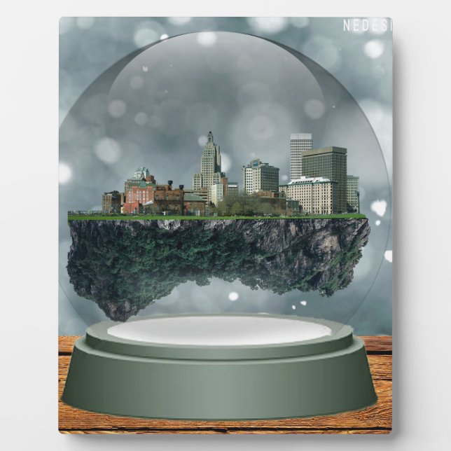 Providence Island Snow Globe Fotoplatte (Vorderseite)