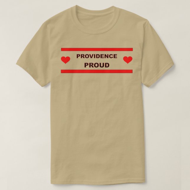 Providence Proud Rhode Island Liebe T-Shirt (Design vorne)