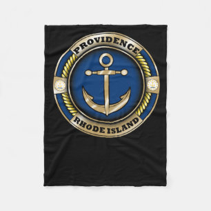 Providence Rhode Island Anker-Emblem-Aufkleber Fleecedecke