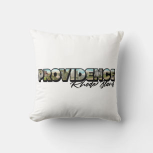 Providence Rhode Island Big Letter T - Shirt Kissen