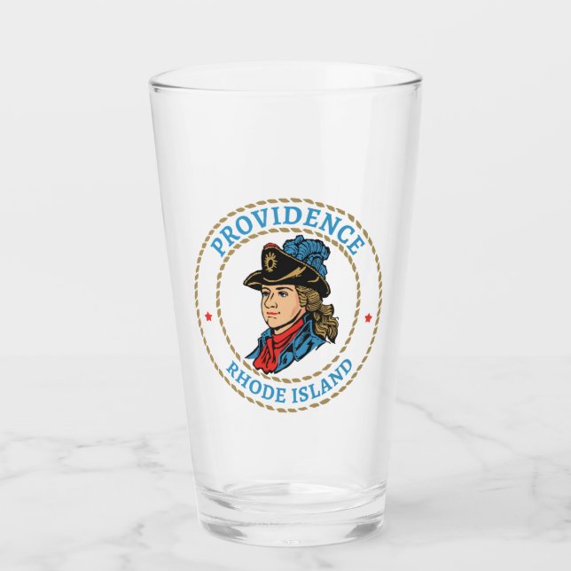 Providence Rhode Island Colonial Glas (Vorderseite)