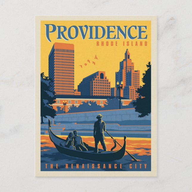 Providence, Rhode Island | Die Renaissancestadt Postkarte (Vorderseite)