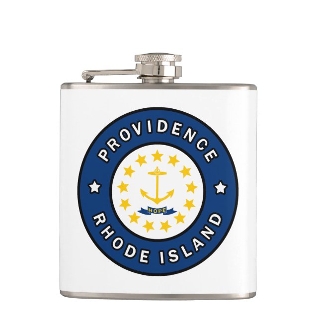 Providence Rhode Island Flachmann (Vorderseite)