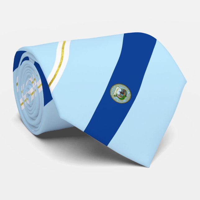 Providence (Rhode Island) Flagge Neck Tie Krawatte (Gerollt)